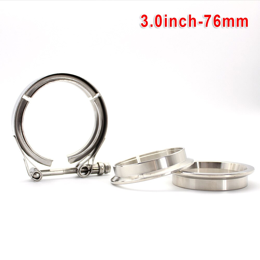 Connection Flange 3.0inch-76mm Replacement Accessories Set Universal Silver