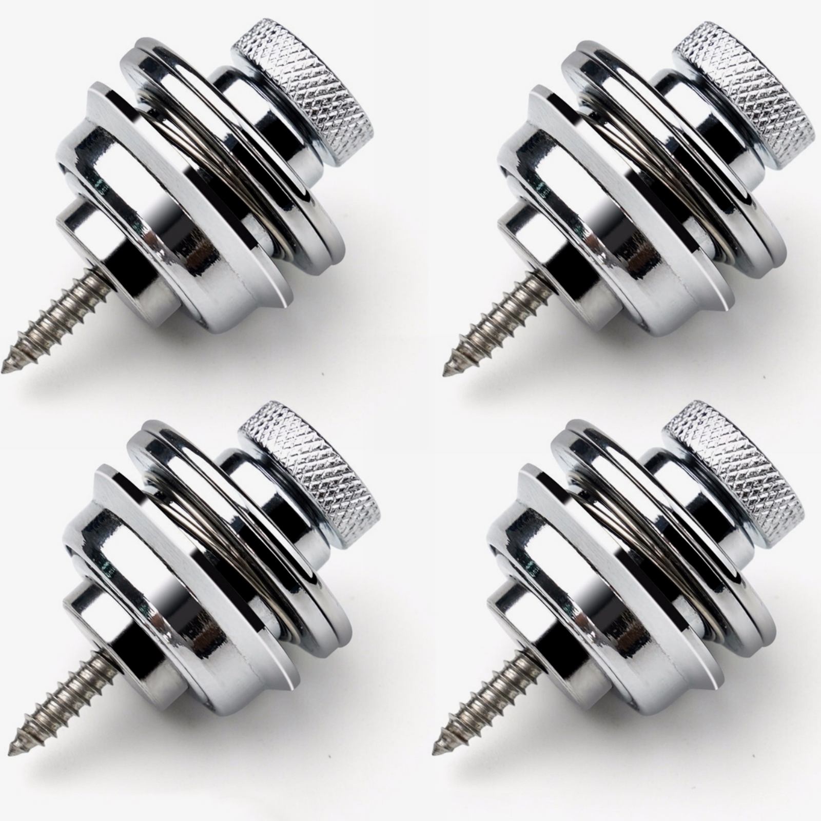 Miwayer Blocco tracolla per chitarra 1 pezzo Straplock di sicurezza con pulsante in metallo resistente per chitarra acustica elettrica basso ukulele: Viola