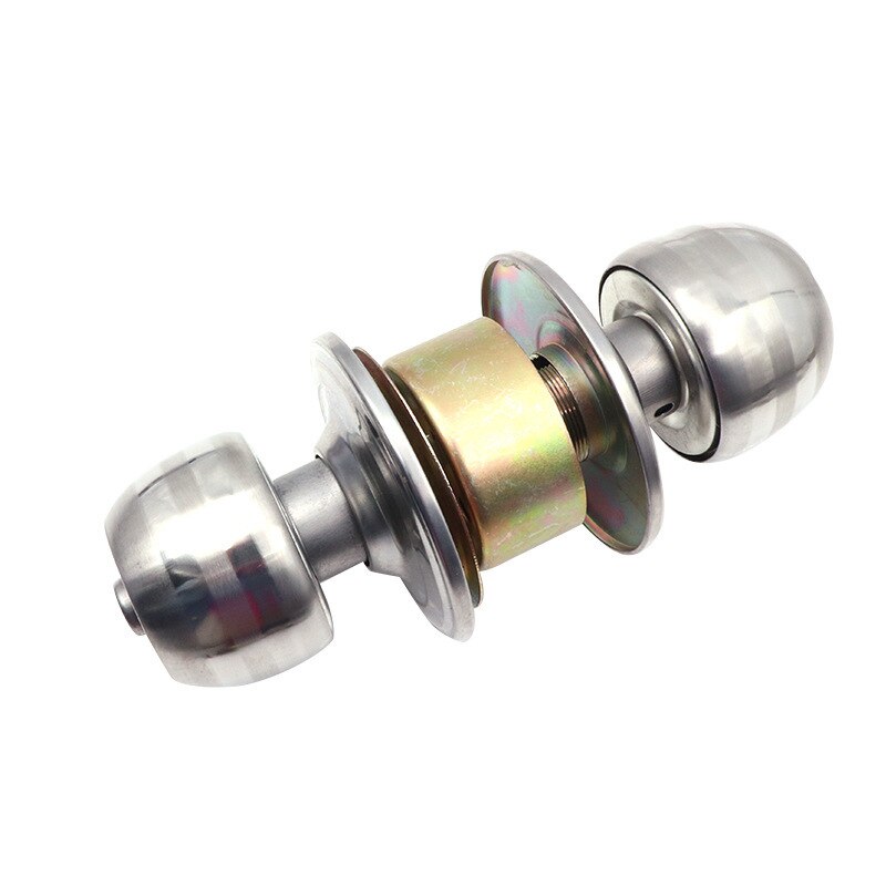 Stainless Steel alloy Locks Round Ball key lock Door Knob pull handle Entrance Passage Bathroom Internal Anti Theft Hardware