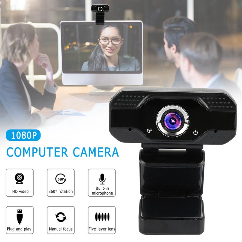 1080P Vaste Focus Hd Webcam Ingebouwde Microfoon High-End Video Call Camera Computer Randapparatuur Web Live camera Voor Pc Laptop