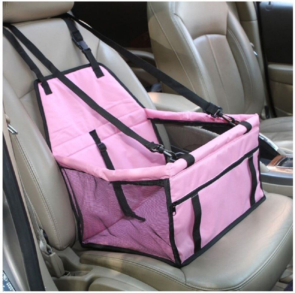 Housse de siège de voiture pour chien hamac pliant sac de transport pour animaux de compagnie transportant et voyageant pour Transportin Perro HondenTassen: Pink / 40x35x25cm