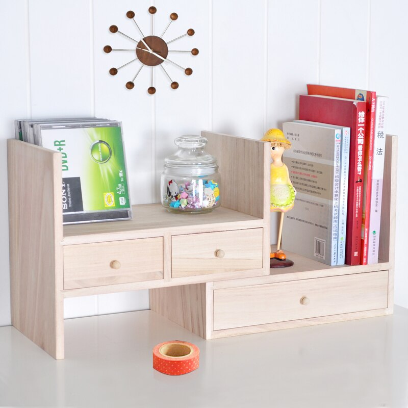 Louis children wood desk desktop bookcase simple small bookshelf combined rack