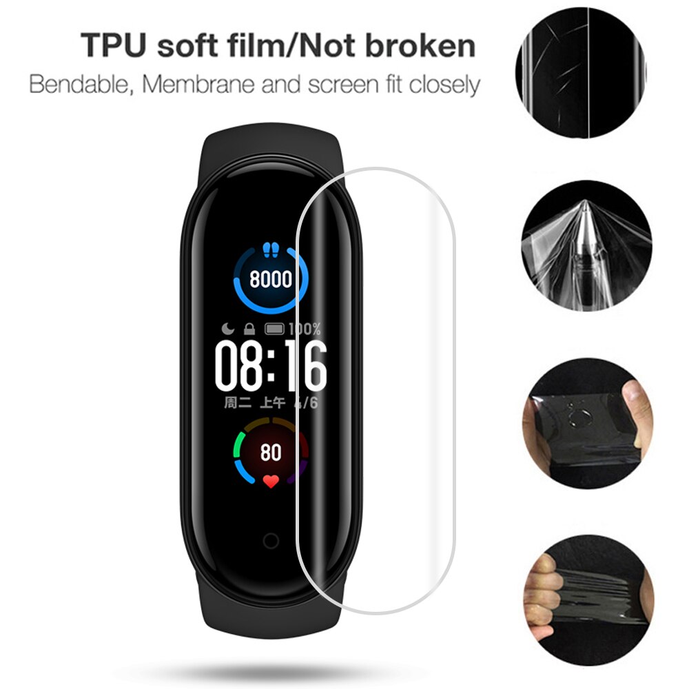 Protectoare moi hidrogel pentru ecran pentru xiaomi mi band 6 5 4 3 folie protectoare bratara ceas inteligent accesorii xiaomi miband