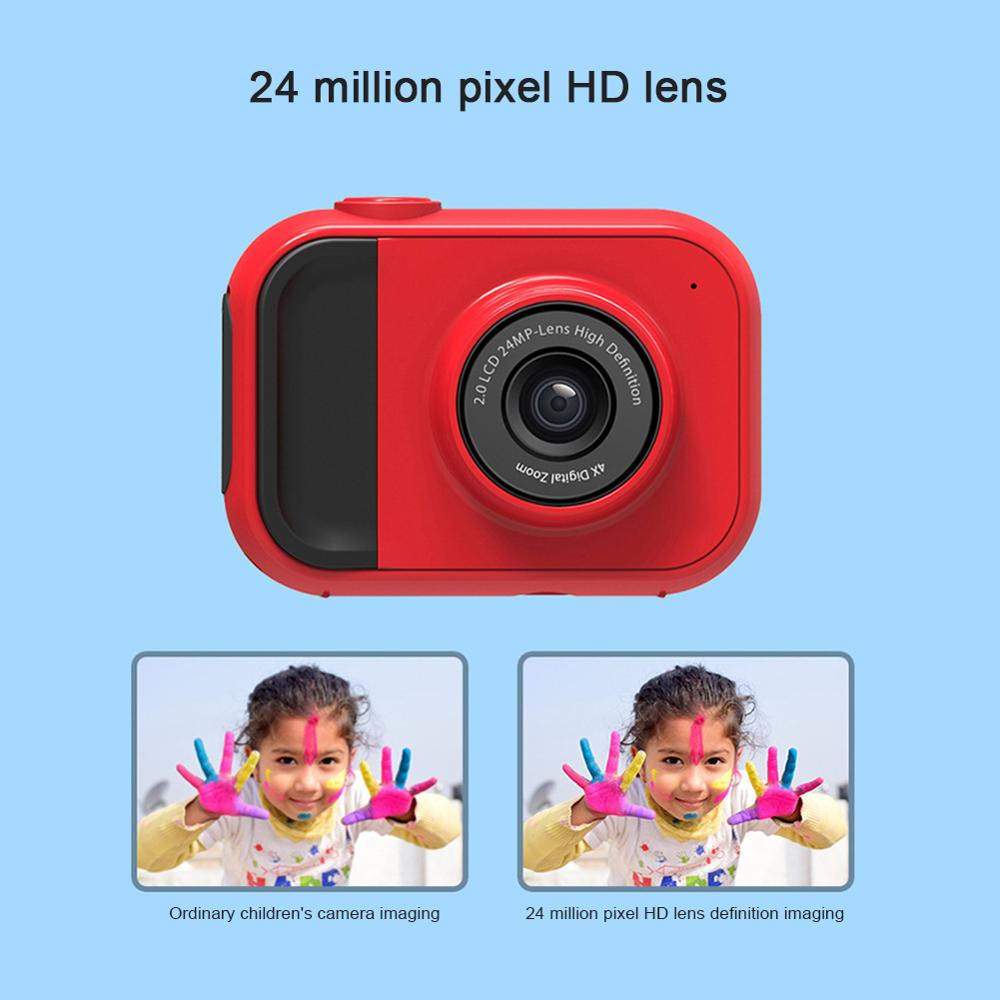 24MP Educational Children Photo Camera Full HD 1080P Mini Digital Camera 4x Zoom Kids Toy Camera for Children Birthday