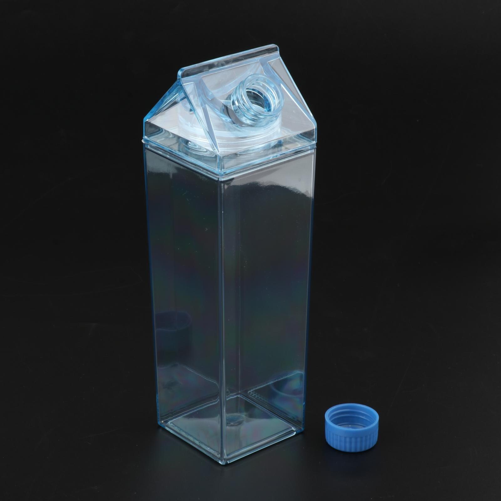 6 Wiederverwendbare Milchkarton-Wasserflaschen – Auslaufsicher, BPA-frei, 1000 Ml, Für Sport, Schule & Unterwegs