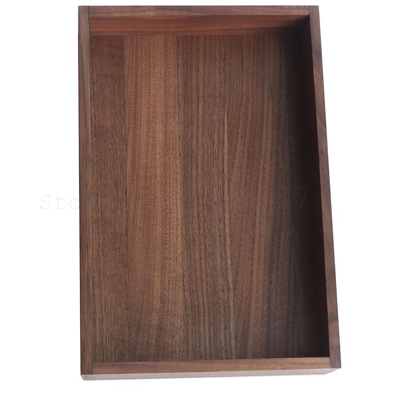 Desktop Receiving Box Black Walnut Traditional Tenon And Dovetail Tenon Structure Full Solid Wood Storage Box Retro Wind Wood Bo