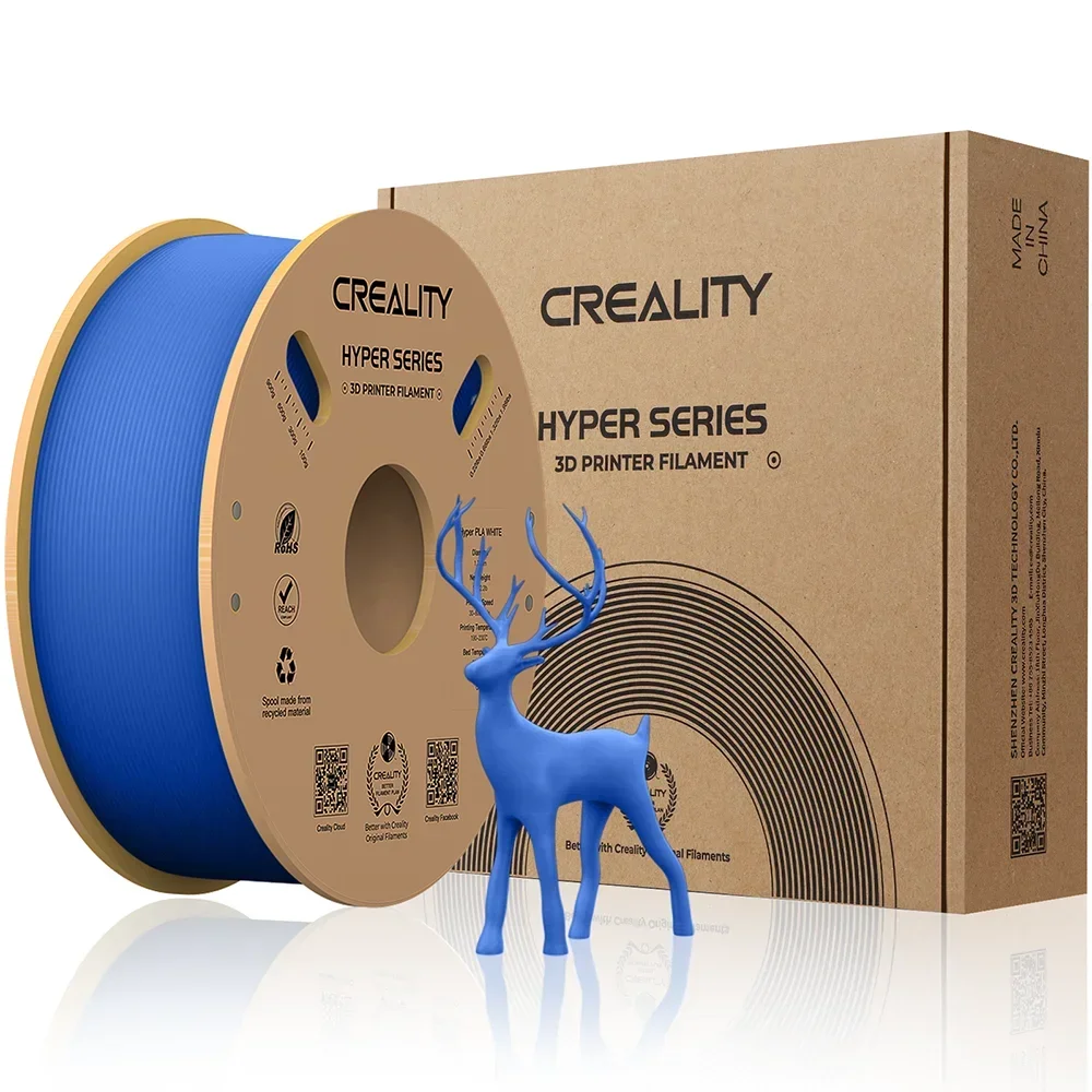 Creality PLA Filament Pro Hyper PLA High Speed 3D Printer Filament 1.75mm 1kg for Creality K1/K1 Max/Ender-5 S1: GRAY