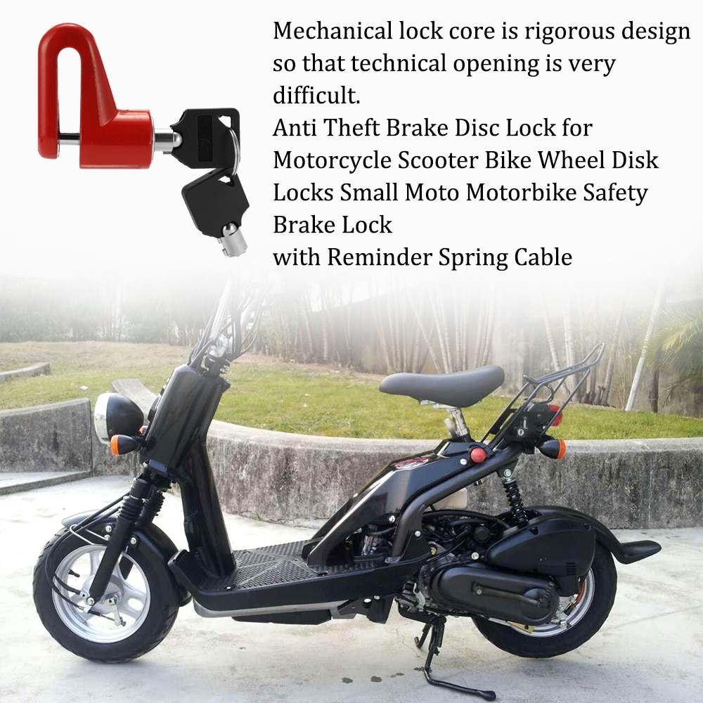 Motorcycle Scooter Bike Anti Theft Brake Disc Lock Wheel Disk Locks Small Moto Motorbike Safety Brake Lock