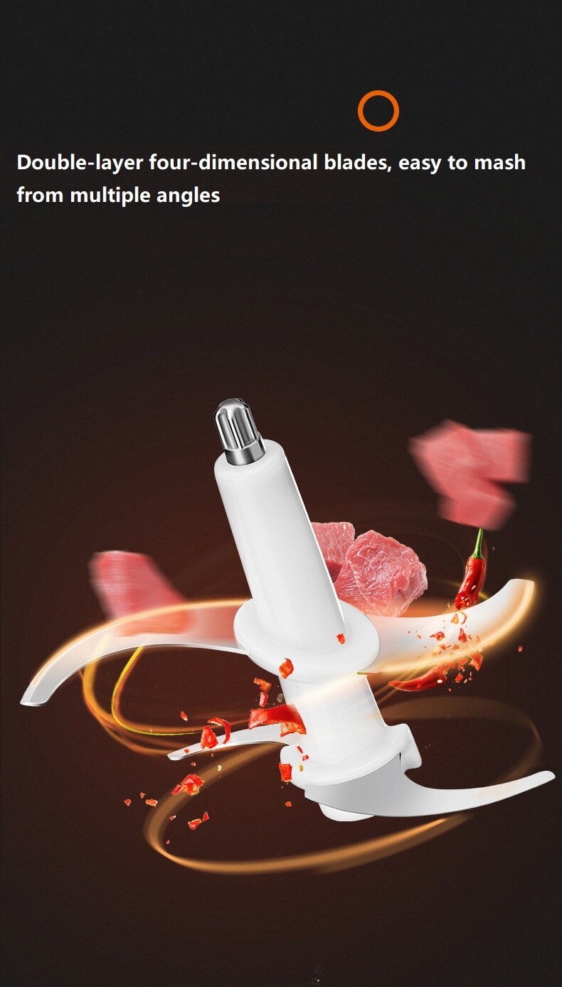 2L Kitchen Electric Meat Grinder Home Appliances Automatic Food Vegetables Meat Grinding Machine 220V