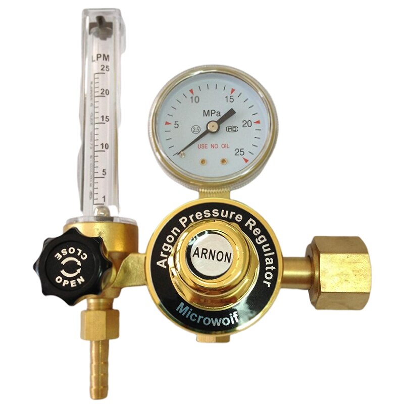 Argon Regler 0-25 Mpa Argon CO2 Helium Stickstoff G5/8 Einlass MIG/ TIG Schweißen Gas Durchflussmesser druck Fluss Regler