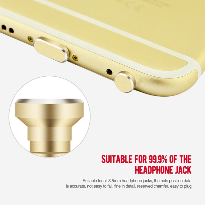 Tapón antipolvo para auriculares para iPhone 7, 6, 8, 6s Plus, 5S, SE, 5, puerto de carga, tapón anti polvo para iPad Air 2, cubierta de tapón para iPod Touch