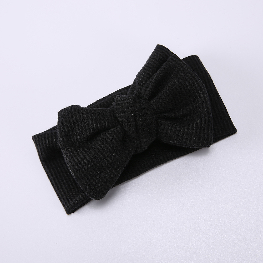 diadema bebe niña diadema niña lazos pelo niña bebe turbantes para bebes accesorios bebe diademas para bebe niña lazos pelo niña Diadema de bebé con lazo para niña,diademas para niña: 16 Black