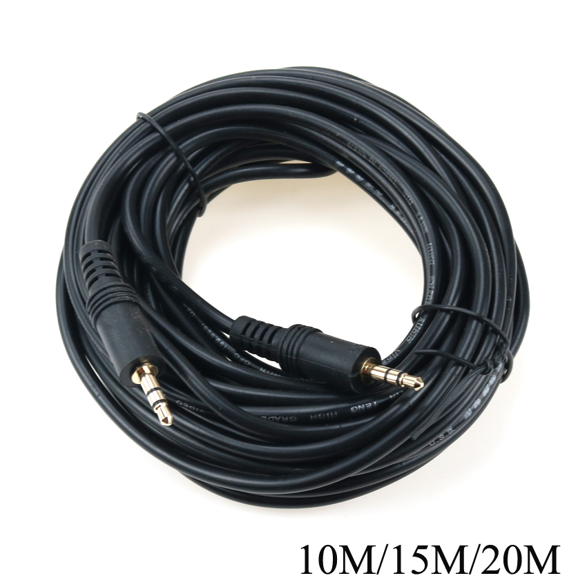 Audiokabel Verlenging Aux Mannelijk Naar Mannelijk 3.5 Jack Naar 3.5 Jack Kabel 10M 15M 20M