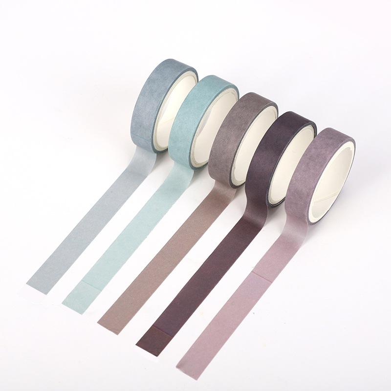 5 rollen/set kleurrijke print washi tape japans papier diy planner afplaktape plakband sticker decoratieve briefpapier tape: 12