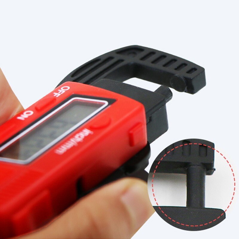 0-12.7mm digital tykkelse caliper mikrometer gauge kulfiber kompositter lineal