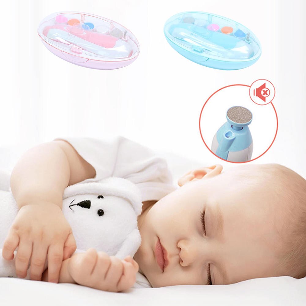 Baby Nail Trimmer Elektrische Cutter Babyverzorging Zuigeling Nagelknipper Trimmer Set Rustig Veilig Nail Cutter