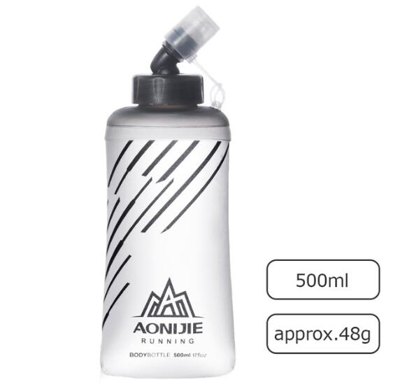 AONIJIE – bouteille d&#39;eau repliable sans BPA, 450ML ou 500ML, gourde pour le sport, bouteille d&#39;eau douce, bouilloire, Pack d&#39;hydratation, pour la vessie: SD21-500ml