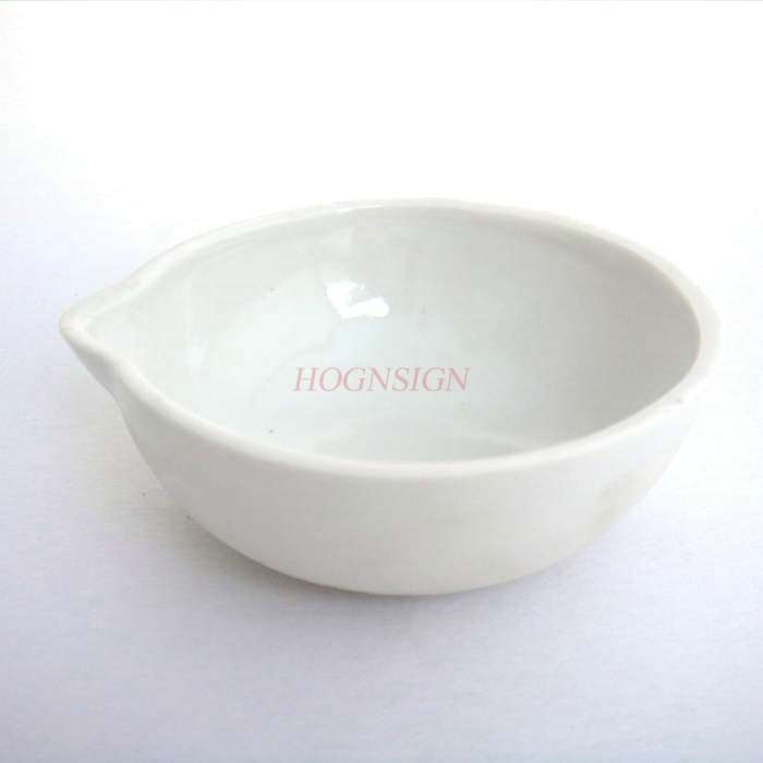 Porcelain Evaporating Dish 60ml Diameter Laboratory Equipment Round Dome Evaporating Dish Ceramic Material