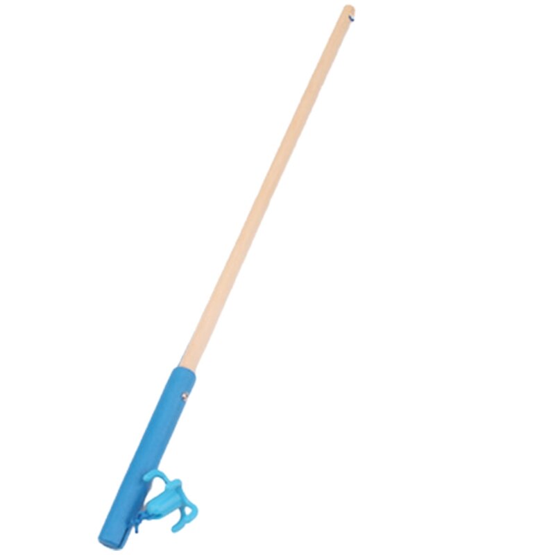 Houten Magnetische Hengel Speelgoed Voor Kinderen Vissen Game Accessoires: BL-50cm