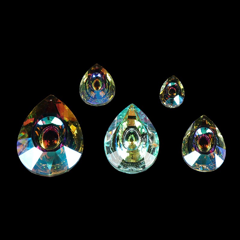 Høje farverige krystaller hængende dråber lysekrone lampe prismer dele