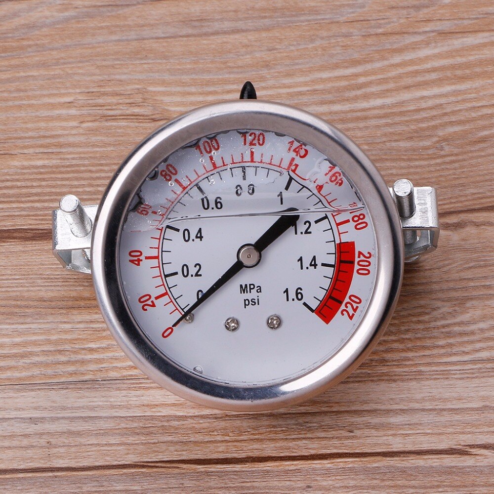 0-1.6MPa 0-220psi Water Liquid Pressure Gauge Meter 1/4" f Reverse Osmosis Pump #Y05# #C05#