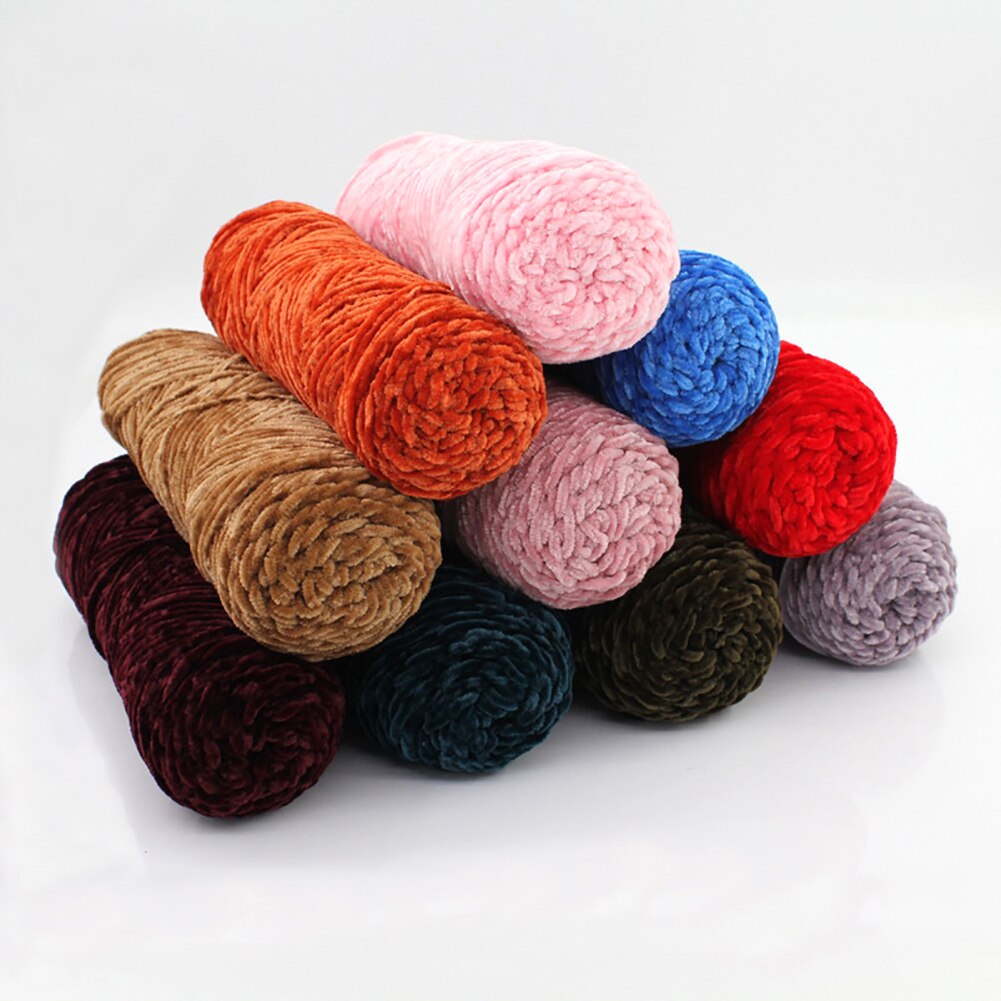 100g Chenille doux bébé tricot Crochet péritel chapeau laine fil photographie accessoire