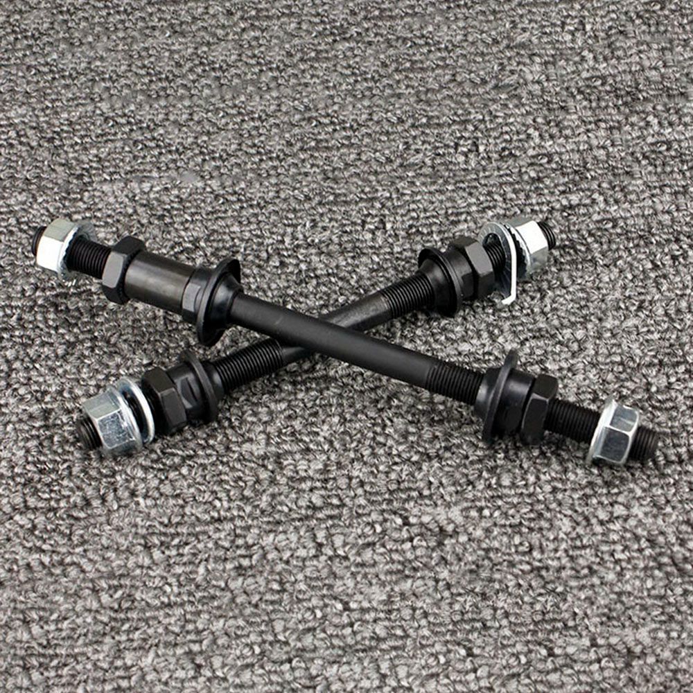 1 paar Fahrrad Rad Hub Achse Vorne Hinten Stahl Solide Spindel Welle Jahrgang BMX MTB Straße Spieß 150mm 180mm