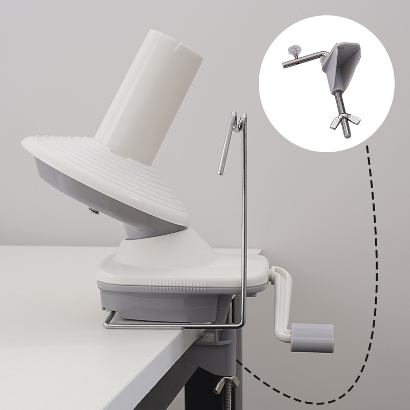 Ręczna nawijarka robić włóczki wełnianej, maszyna robić nawijania i skręcania nici robić użytku domowego.