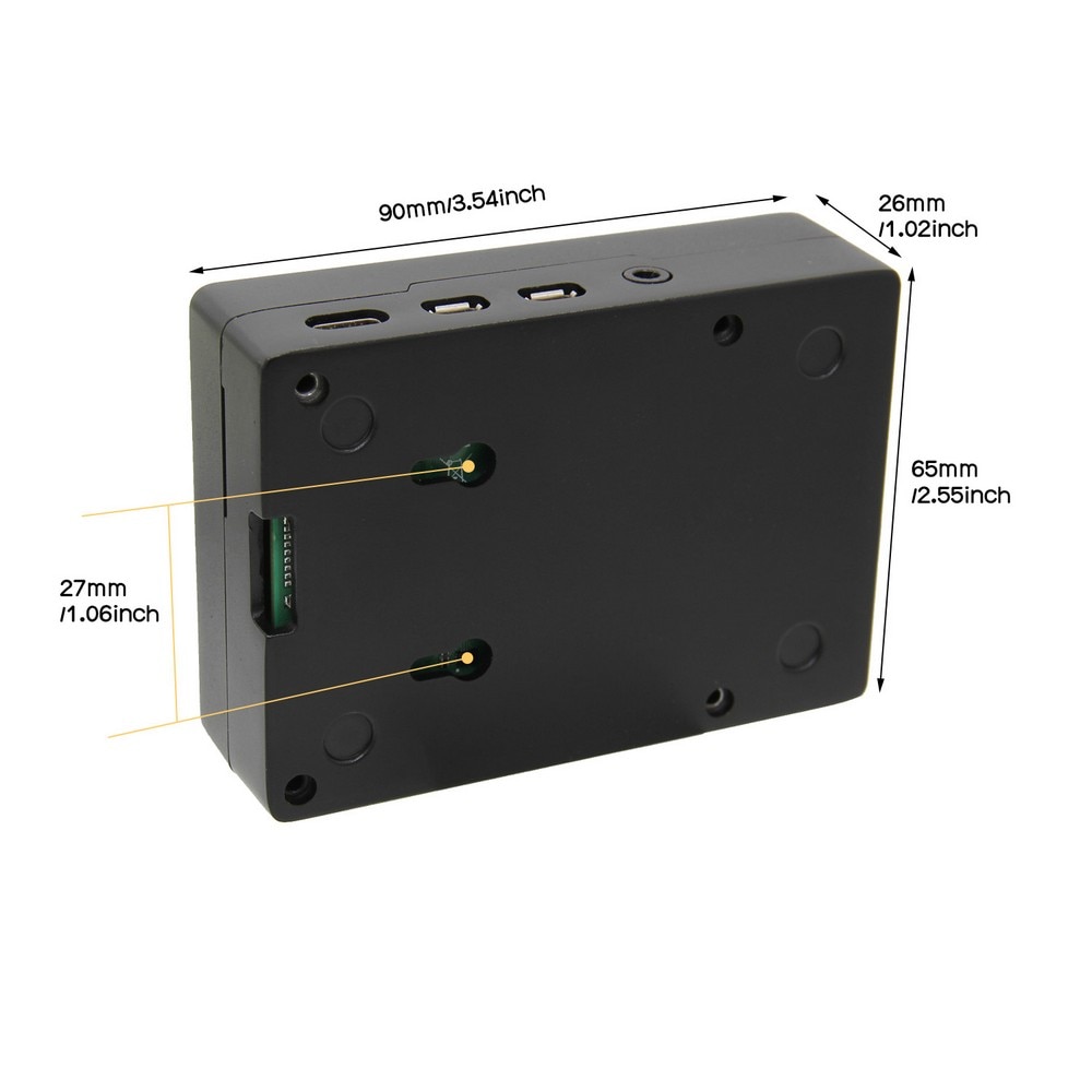 Raspberry Pi 4B Metall Gehäuse Passive Kühlung Wärme Ableitung Aluminium Fall Kompatibel mit Raspberry Pi 4 Modell B Nur