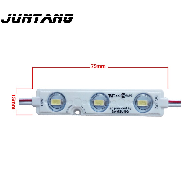 Led-modul 1,5 W werbung LED injection modul 5730 licht box licht modul 3 lampe 12V wasserdicht highlight