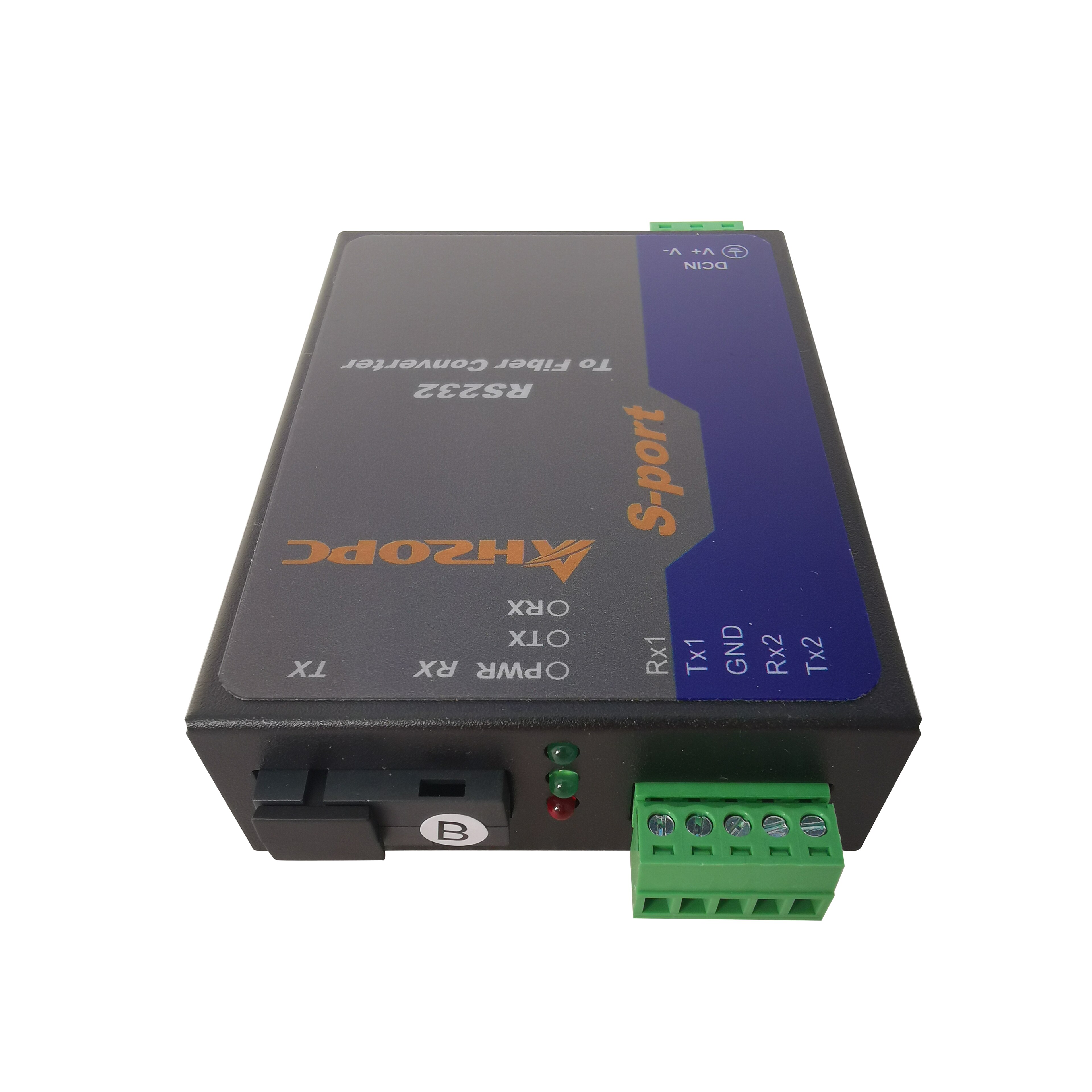 Industrial grade RS232 Fiber Converter Optical transceiver Fiber Optical Transceiver 2 channel RS232 optical cat SC single fiber