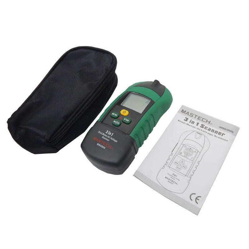 MASTECH MS6906 3 in 1 multifunction metal detector wood stud thiness tester AC Voltage scanner industrial feeler gauge