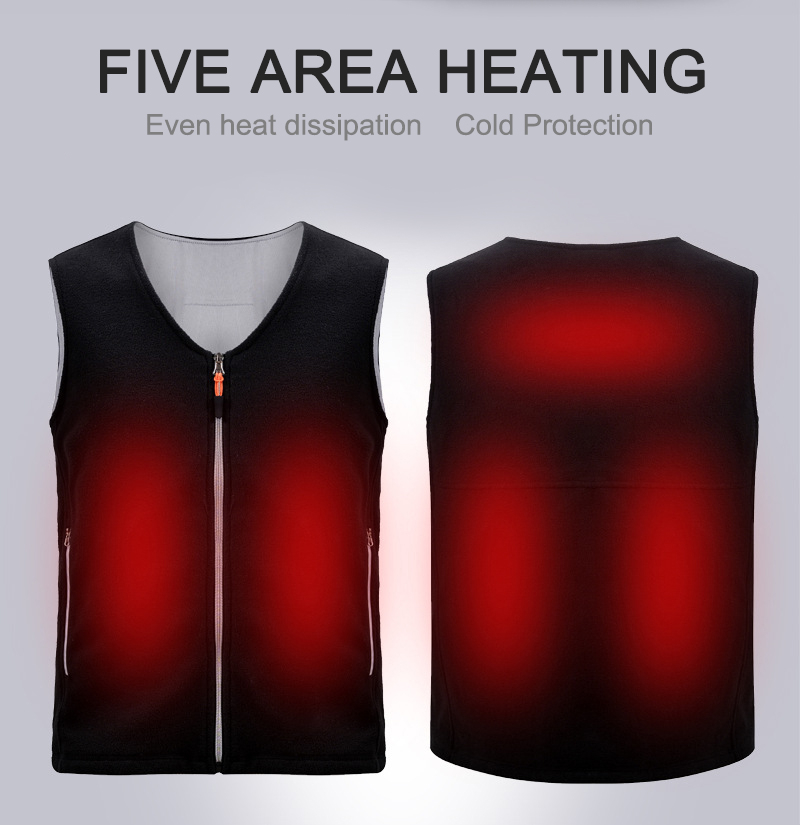 Winter Motorcycle Vest Heated Jacket USB Infrared Electric Winter Heating Men Women Vest Waistcoat Thermal Clothing