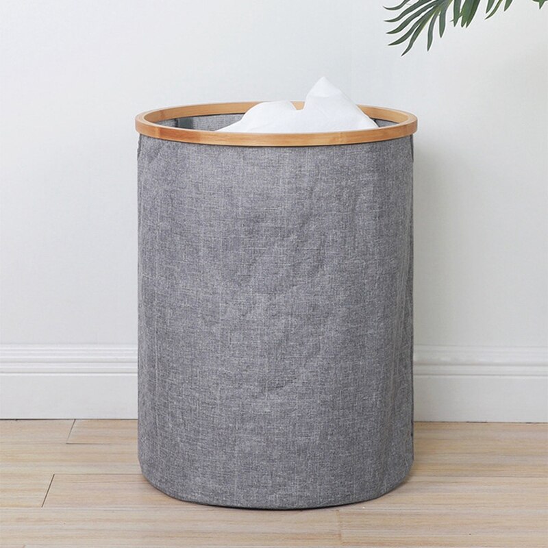 Capacity Laundry Clothing Basket Water-Resistance Bin Cotton Dirty Clothes Toy Storage Pocket Washing Machine