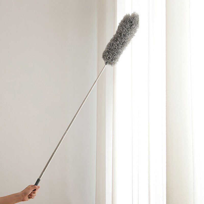 Microfiber Duster Extra Long Flexible Telescopic Pole Duster Car Brush for Cleaning Roof Ceiling Fan Wardrobe E2S