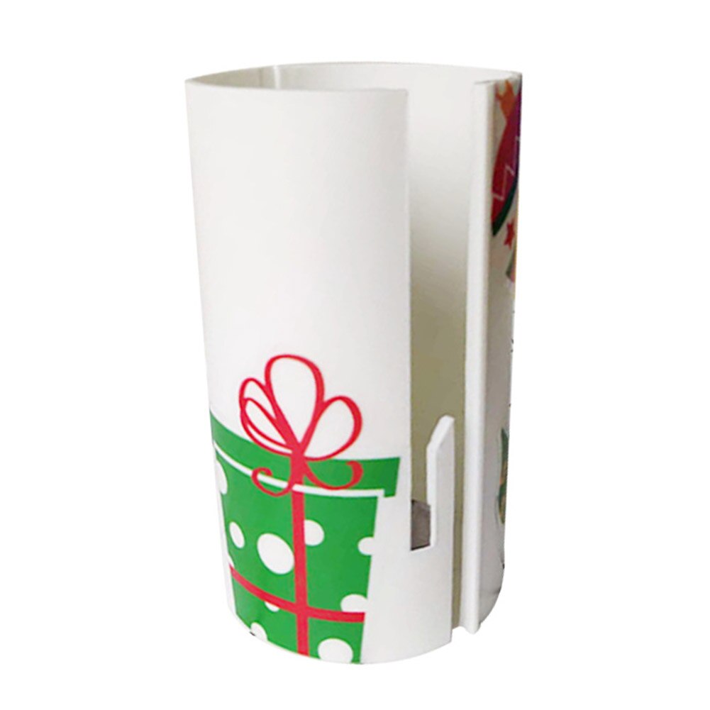 Wrapping Paper Cutter Christmas Safe Packing Roll Manual Office Sliding Trimmer Convenient School Tools Time Saving: White