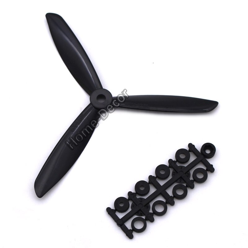 4 PCS 6mm ID Plastic Propeller For Plane Airplanes Model Windstick Propeller DIY UAV Propeller