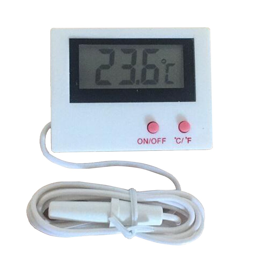 Aquarium Thermometer, Digitale Water Thermometer Voor Amfibische Tank Aquarium Marine Temperatuur Met 1M Waterdicht Sonde