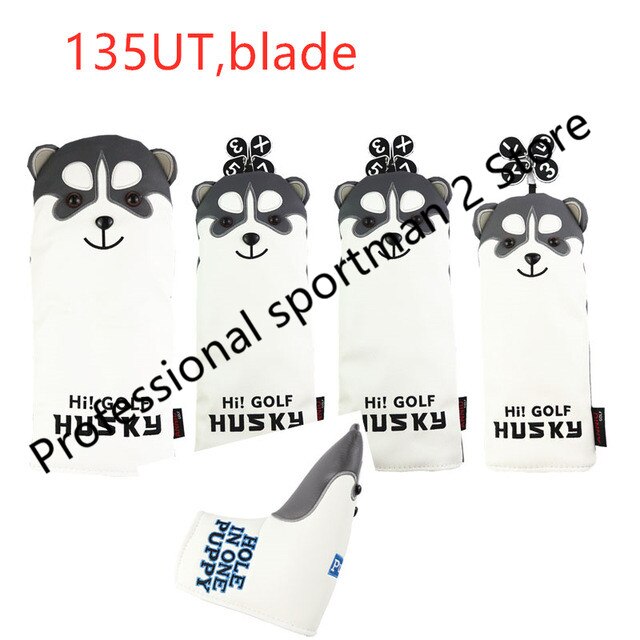 NRC Golf Verein Headcover SchöNe Golf heiser Golf Fahrer Fahrrinne Holz HeadCovers einstellen Karikatur Hammer Putter abdeckung Eisen einstellen: 135UT Klinge