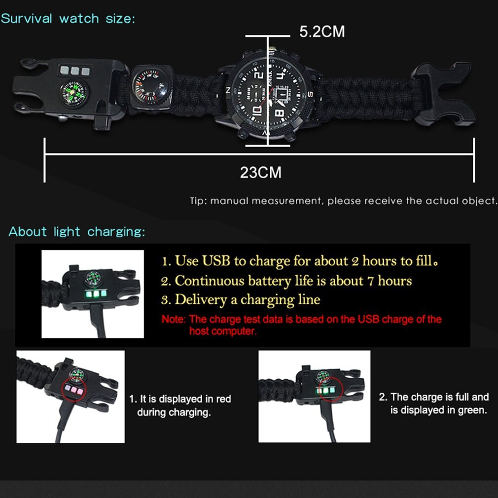 Fluit kompas waterdichte horloges led digitaal outdoor sporthorloge heren multifunctioneel horloge g stijl schok quartz horloge