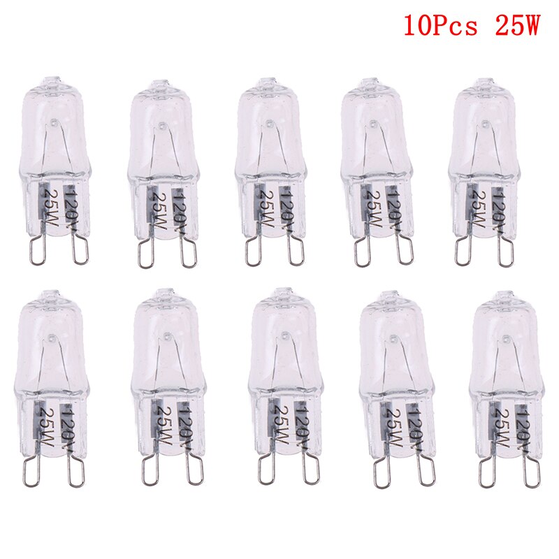 120V 25W 40W 60W Oven Light Bulb G9 High Temperature Bulb Steamer Light G9 Oven Lighting Bulb 10PCS