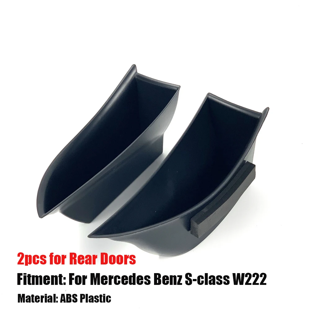 Per Mercedes Benz classe S W222 S320 S350 S400 S500 2014-20 LHD accessori per auto maniglia della porta scatola di immagazzinaggio porta telefono vassoio tasca: Marrone