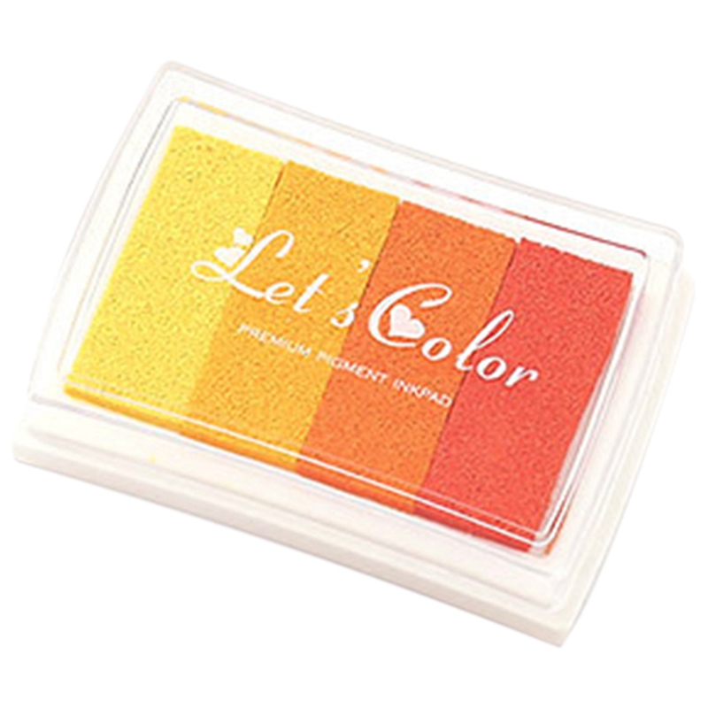 12 Four-Color Gradient Stamp Pads Stamp Partner Concave Gradient Ink Pad A Good Partner For Stamps DIY Tools
