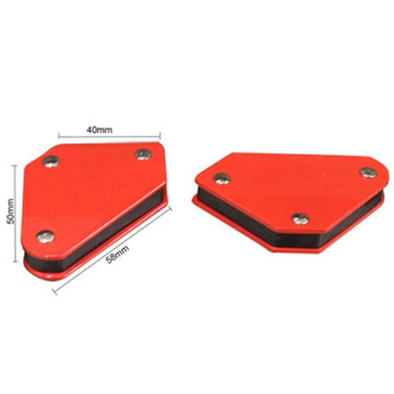 4 Pcs/Set Mini Triangle-Welding Positioner 9Lb Magnetic Fixed Angle Soldering Locator Tools Without Switch Welding Accessories