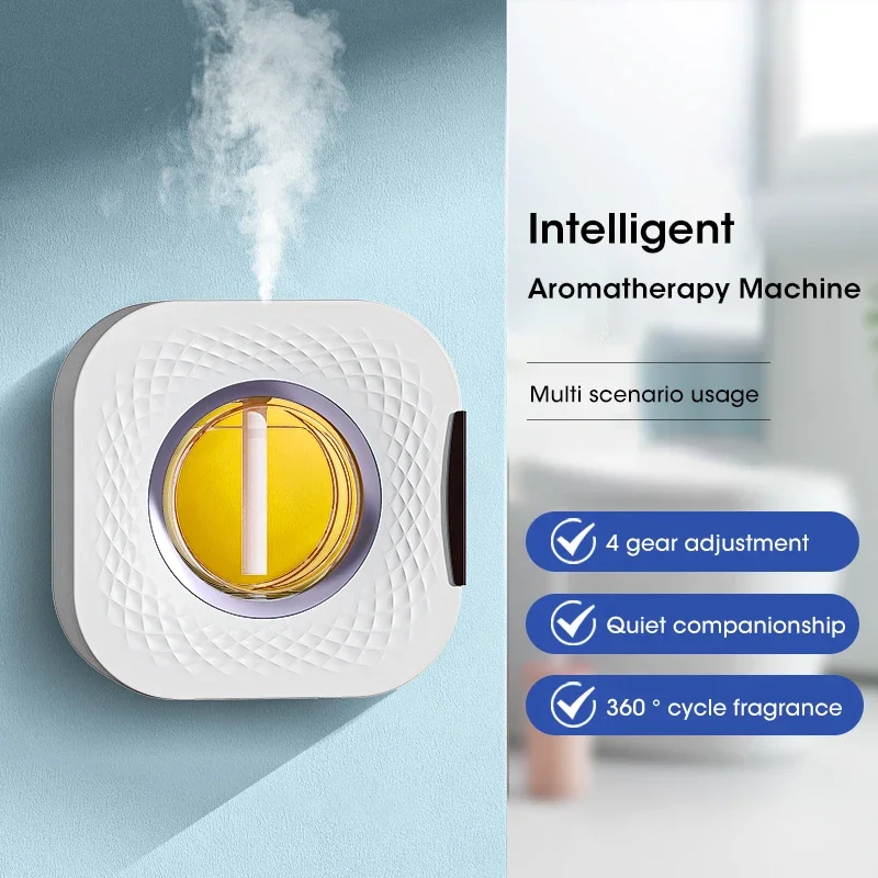 Difusor de Aroma inteligente purificador de aire pantalla Digital aceites esenciales de plantas 4 engranajes montaje en pared mesa carga USB sala de estar