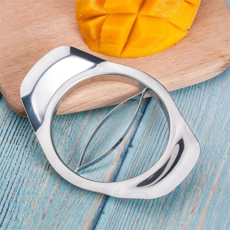 Mango Cutter Kitchen Gadgets Stainless Fruit Core Seed Remover Chopper Mango Cutter Pitter Kitchen Tool Kitchen Accessories