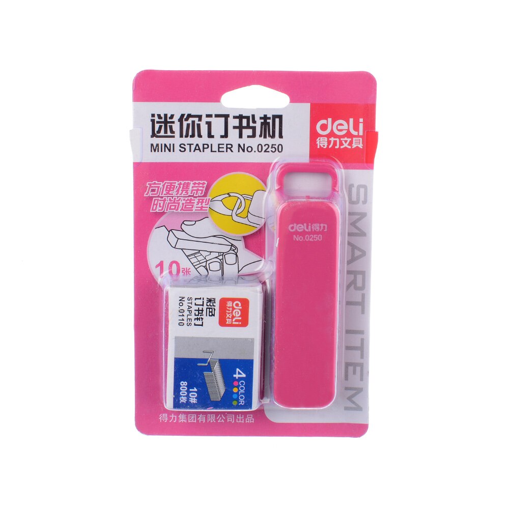 Mini Stapler With Staples Set Plastic Stapler Paper Mini Binder Office School Stationery Paper Binding Binder Book