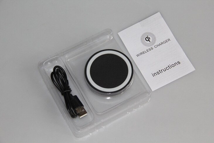 Bilmåtte qi trådløs opladning til android iphone samsung type-c telefon lynoplader launcher 5v/1a overtemperaturbeskyttelse