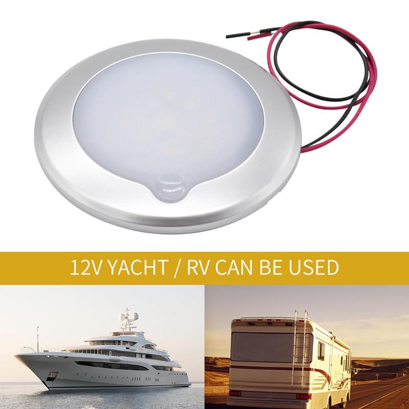9-30V RC LED Touch Adjustable Luminosity RV Roof Ceiling Cabin Light IP67 Touch Dimming Caravan Marine Interior Lamp