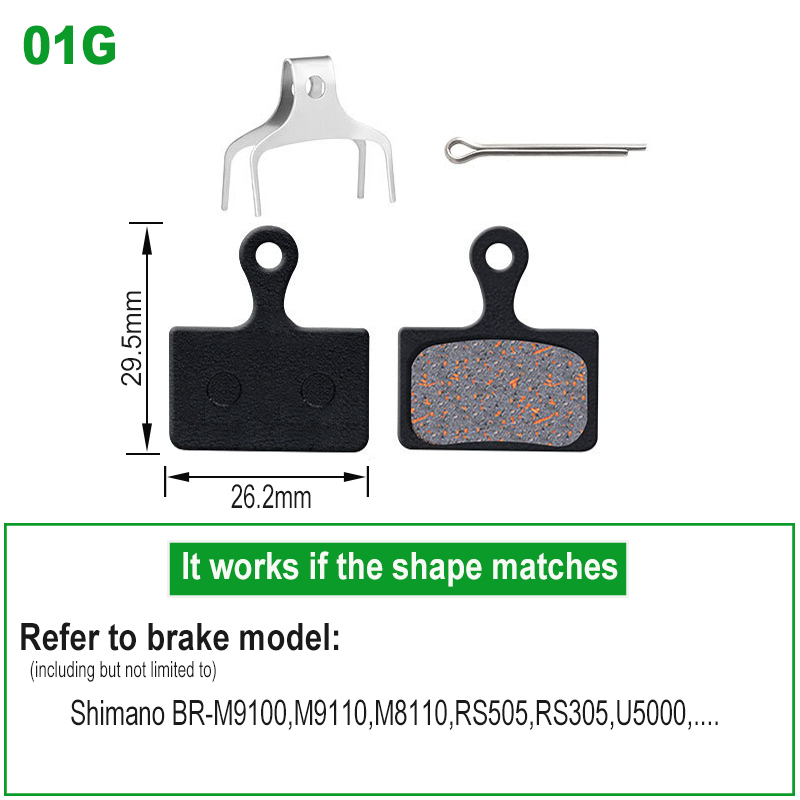 Top Brake 2 Pairs Road Bike Disc Brake Pads For Shimano XTR-M9100, Dura Ace R9170, GRX RX400, BR RS305, 405, 505, 805, Tektro HD-R310/R510, TRP-Hylex Flat Mount